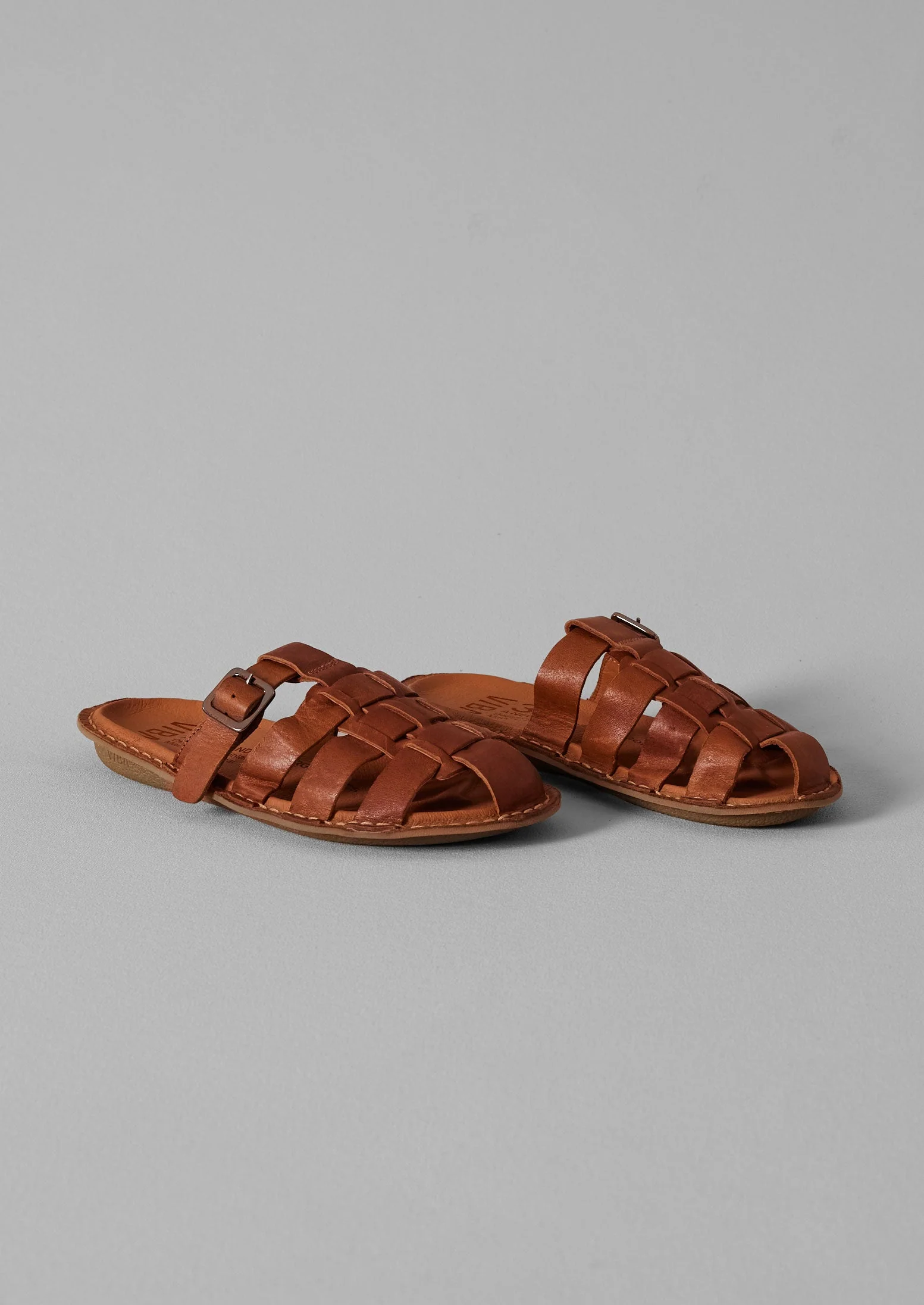 Vibae Leather Fisherman Sandals | Tan - Image 4