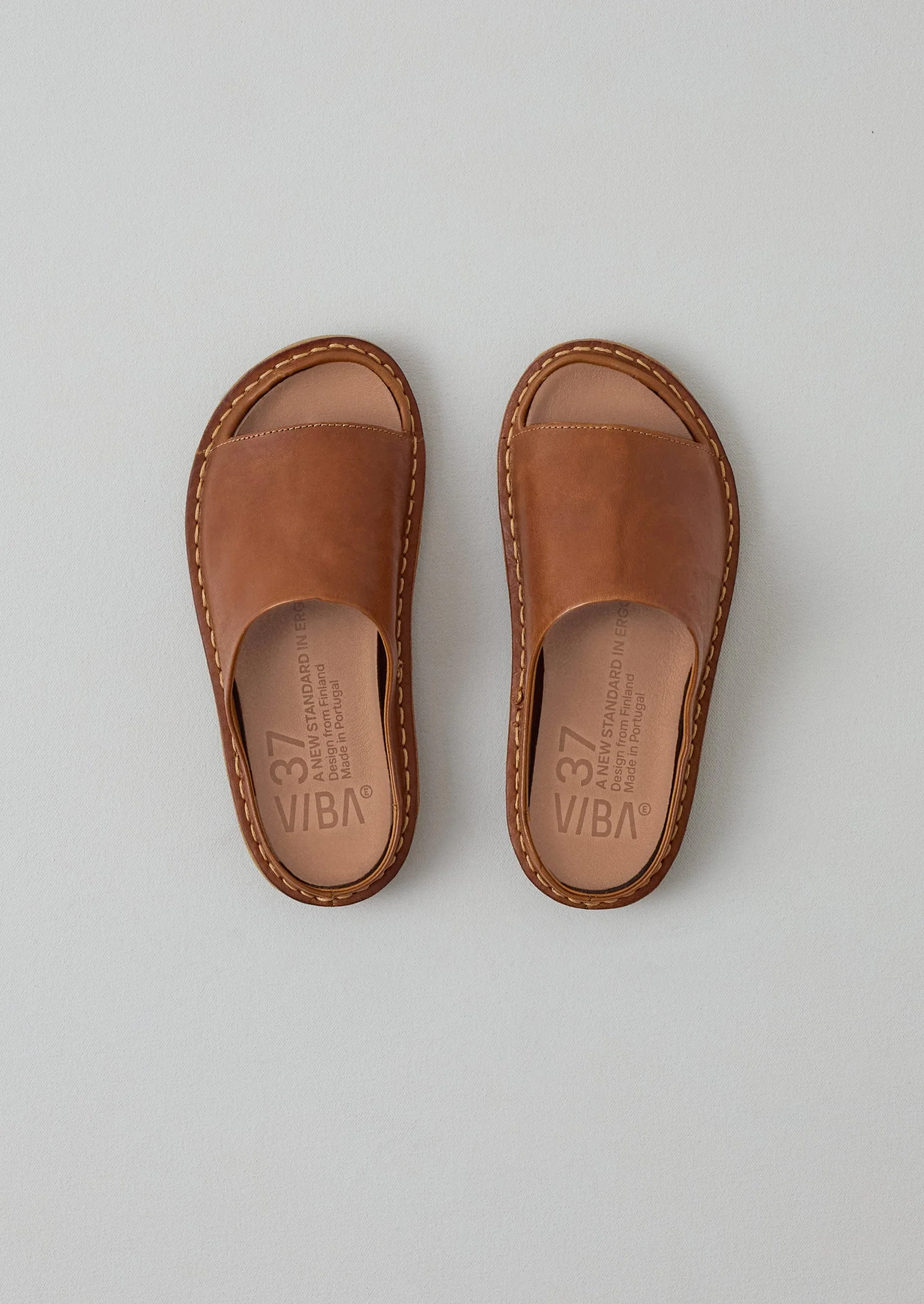 Vibae Open Toe Sandals | Tan - Image 3