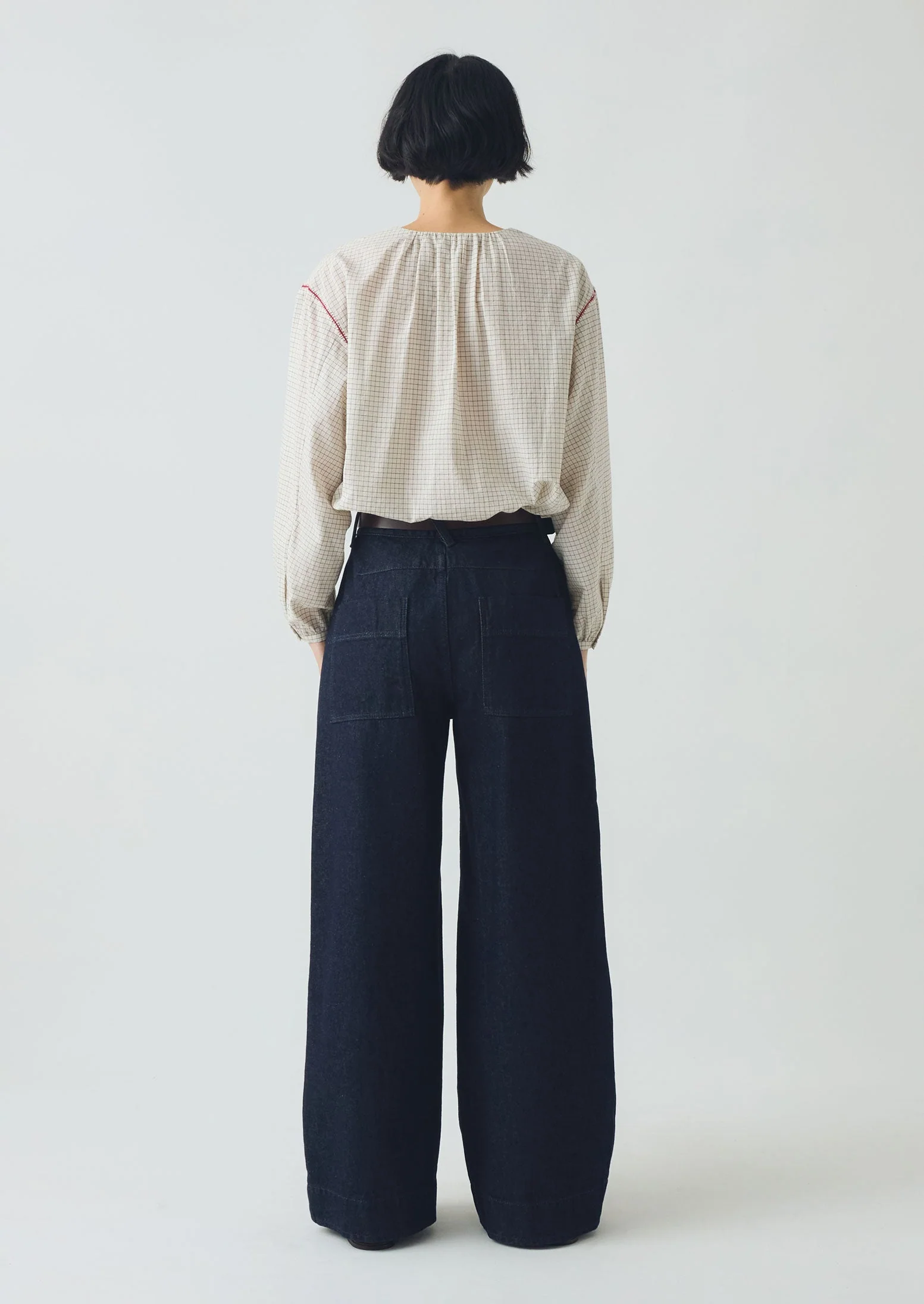 Wide Leg Denim Trousers | Indigo - Image 5