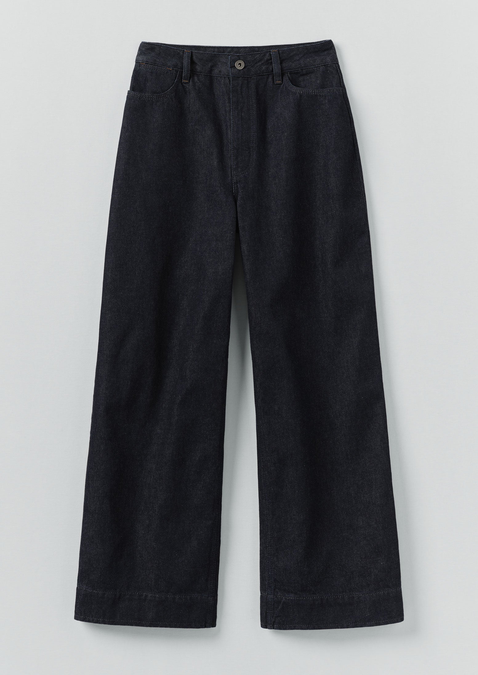 Wide Leg Denim Trousers | Indigo - Image 8