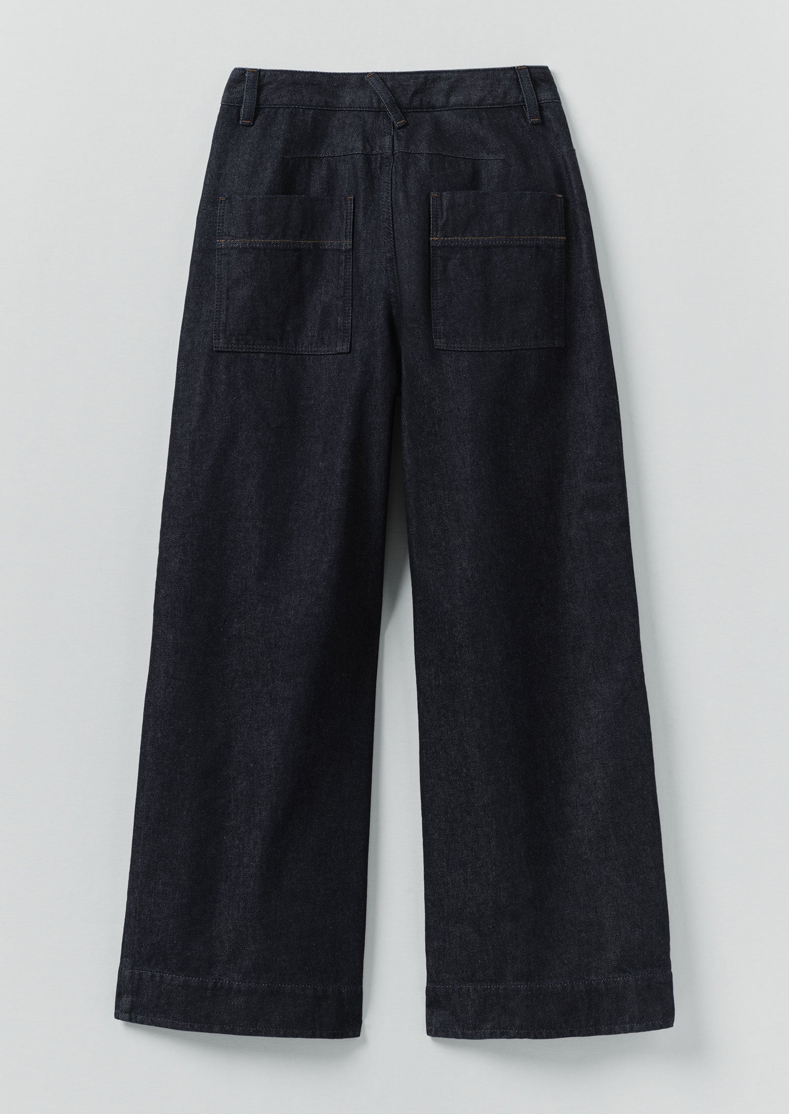 Wide Leg Denim Trousers | Indigo - Image 9