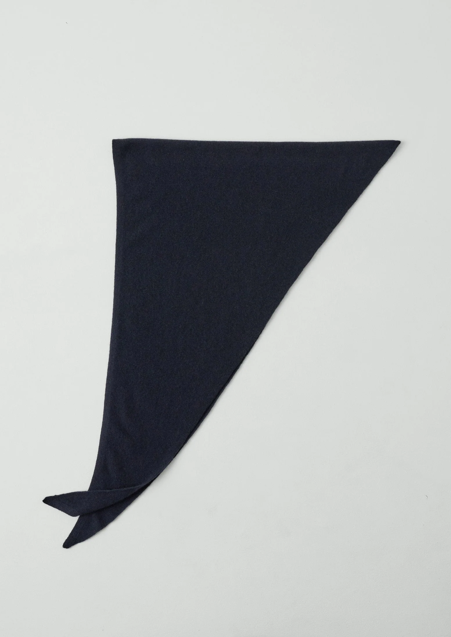 Wool Cashmere Large Bandana | Dark Navy - Image 3