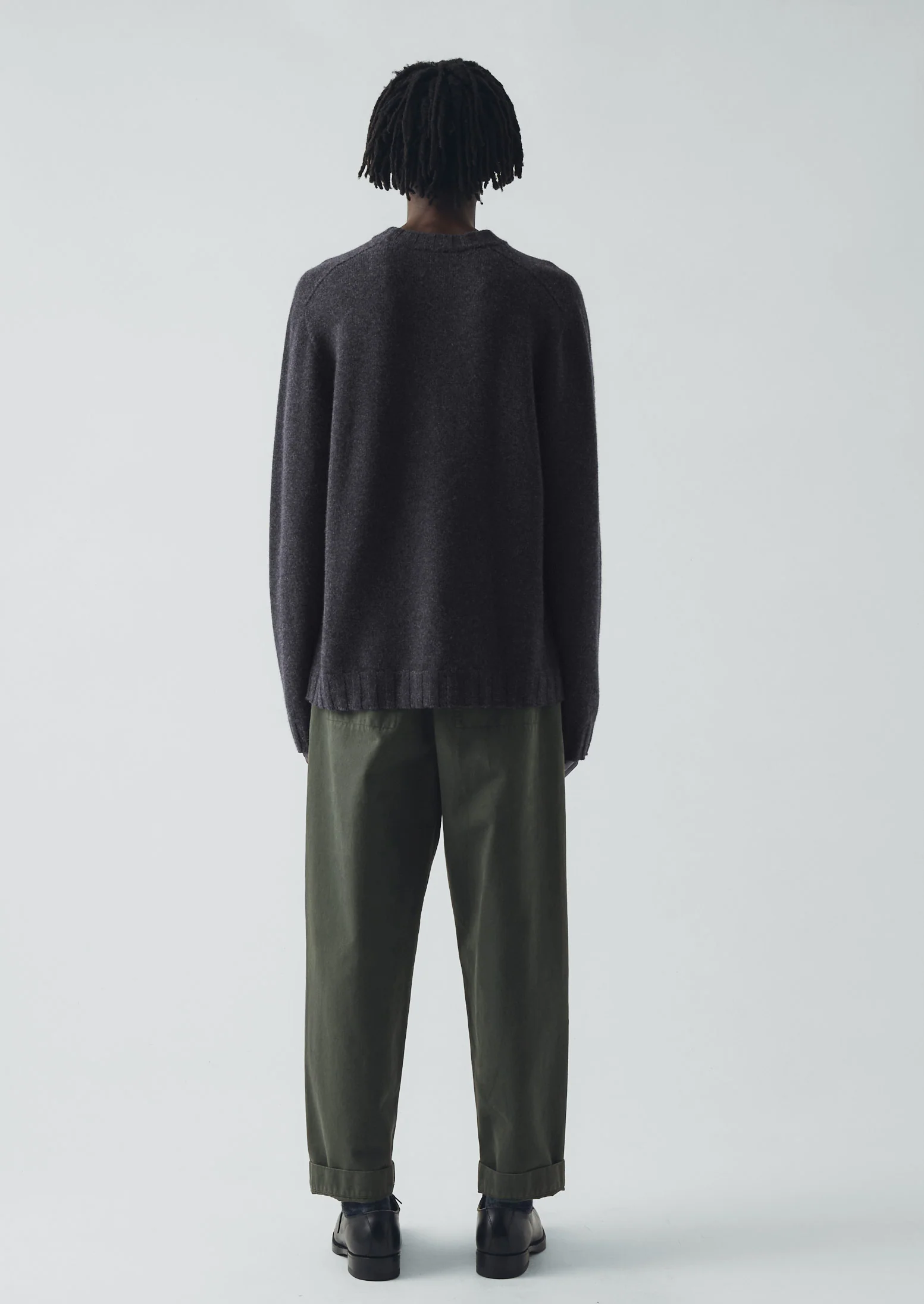 Wool Cashmere Sweater | Charcoal - Image 4