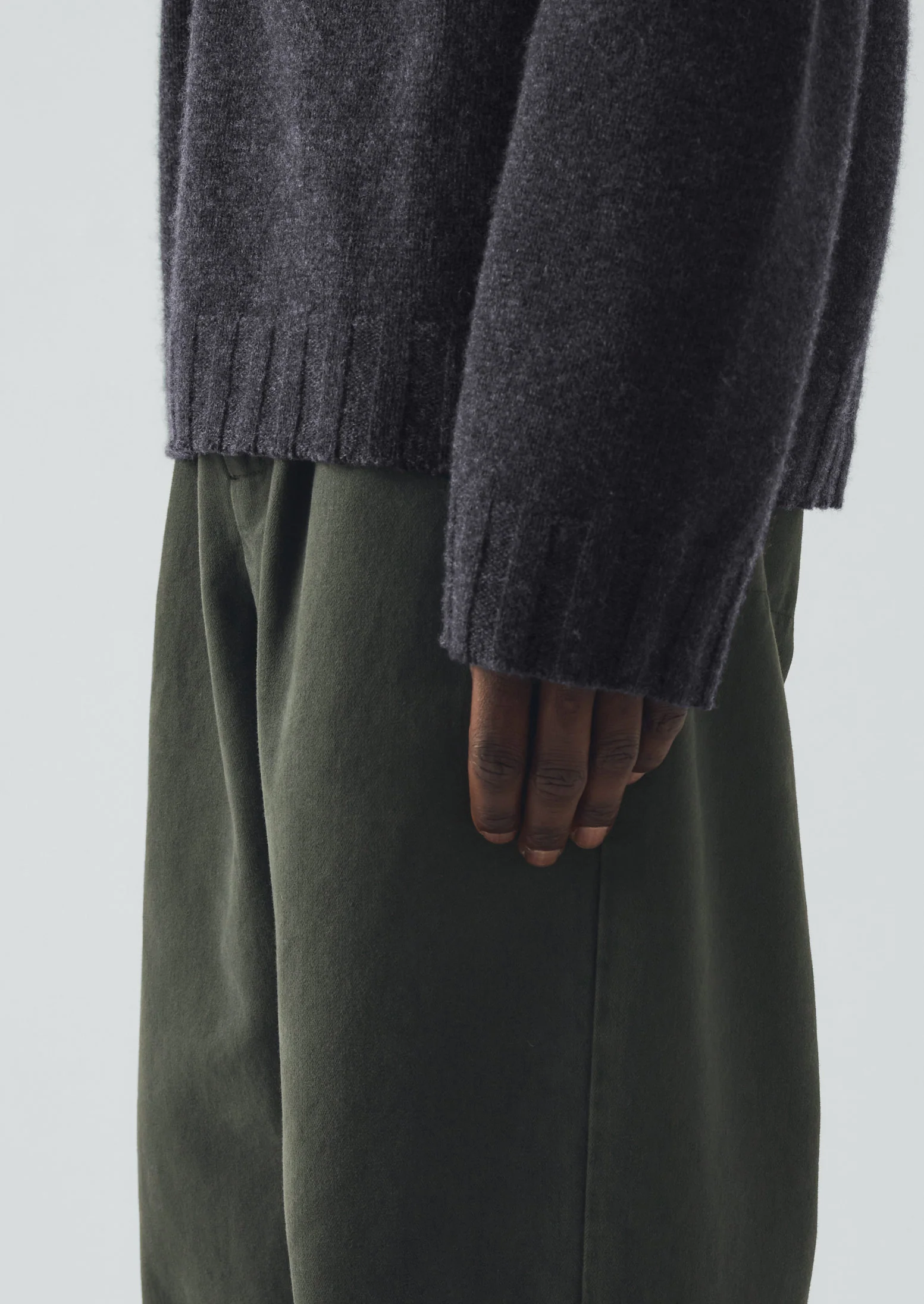 Wool Cashmere Sweater | Charcoal - Image 5