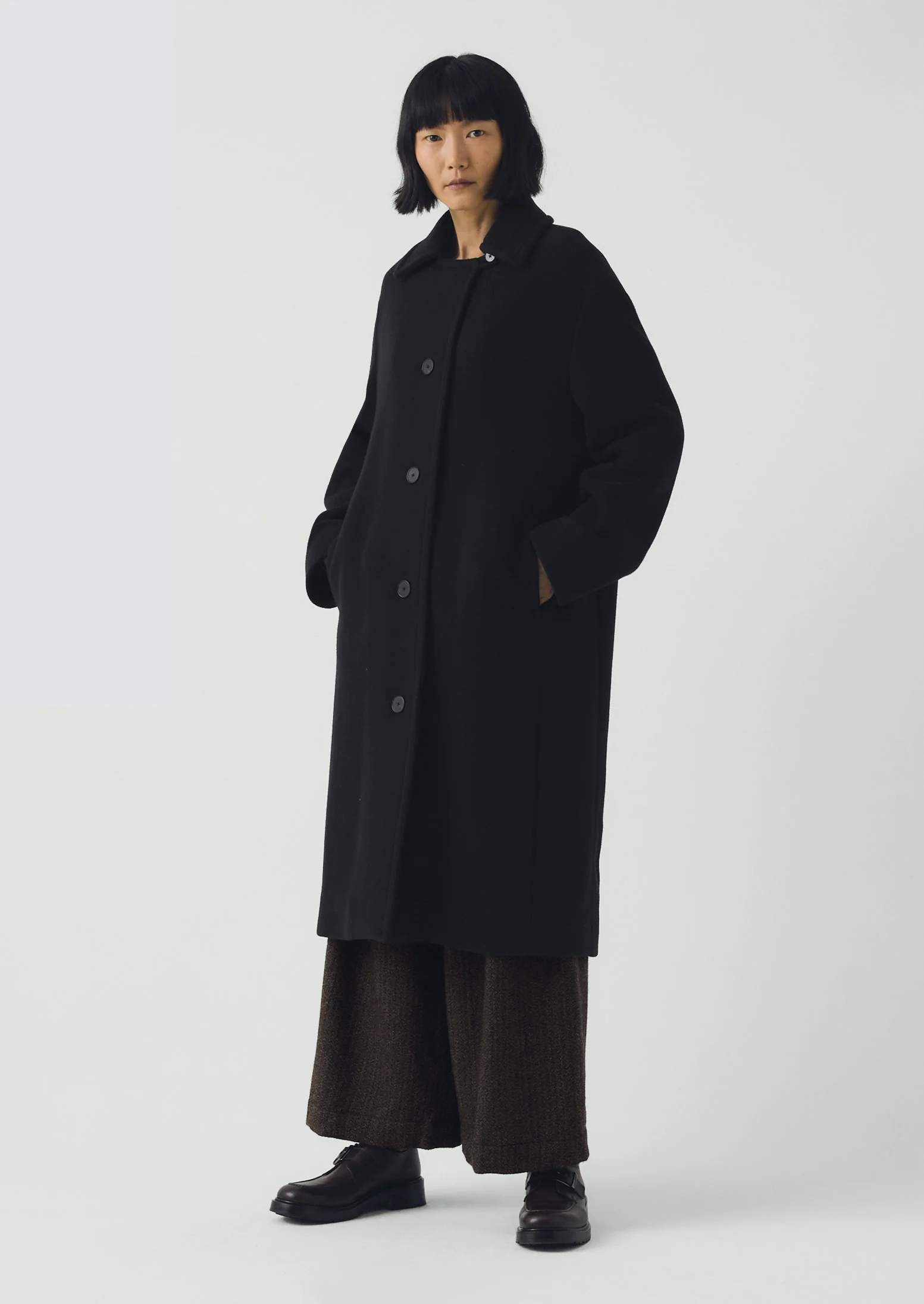 Wool Conservatoire Coat | Deep Navy - Image 3